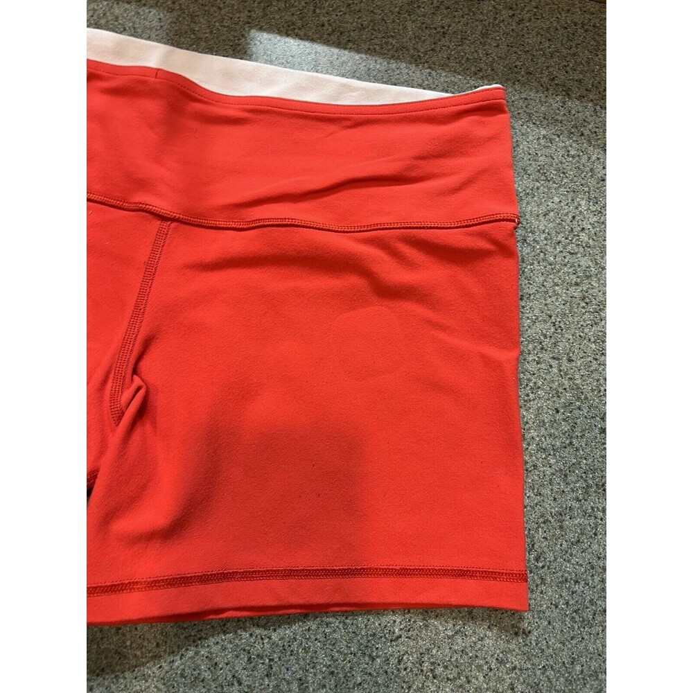 Lululemon Groove Biker Shorts Coral Orange. No Tag 30 Waist - Picture 6 of 8